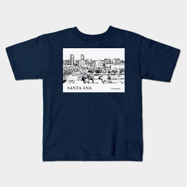 Santa Ana - California Kids T-Shirt by Lakeric